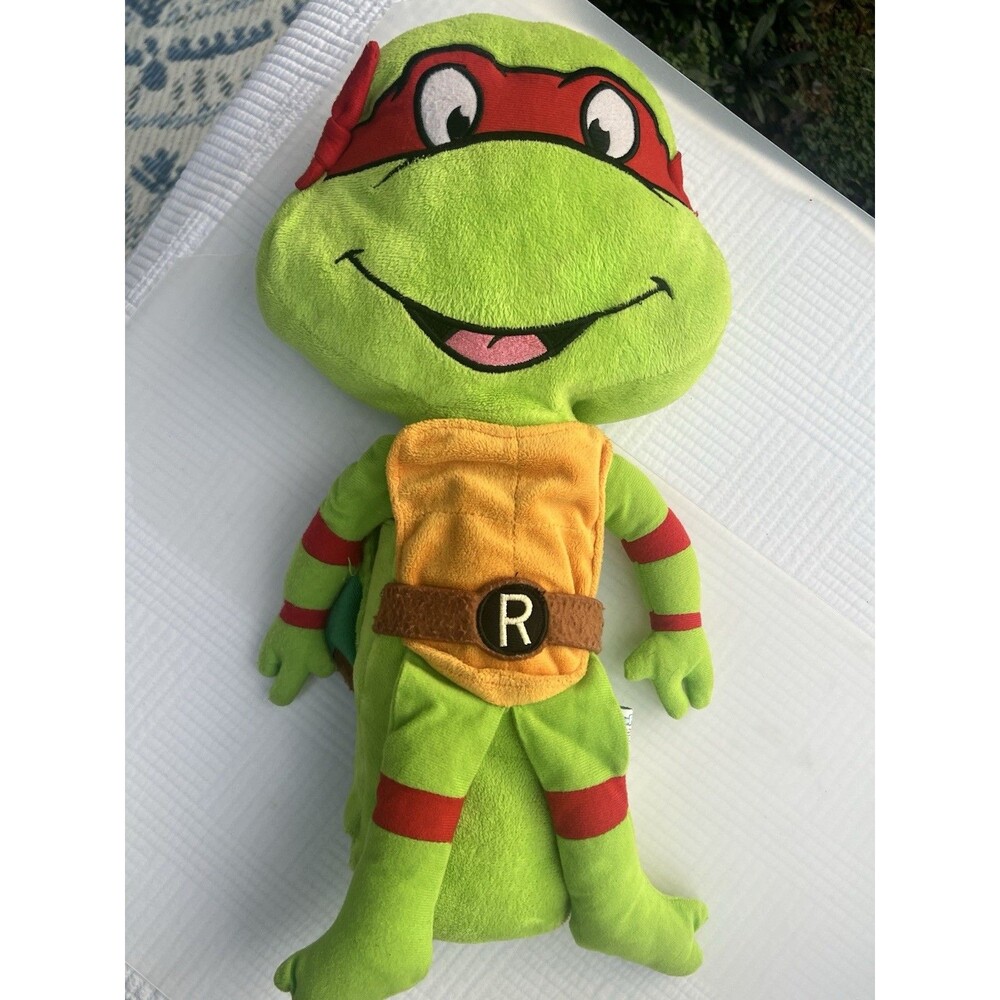 VTG TMNT Raphael Seat Pets Plush Seat Belt Cover Jay at Play Ninja Turtles 16”